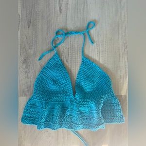 Handmade crochet hippie halter top